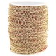 Fashion wire plat 5mm Donker rood-goud